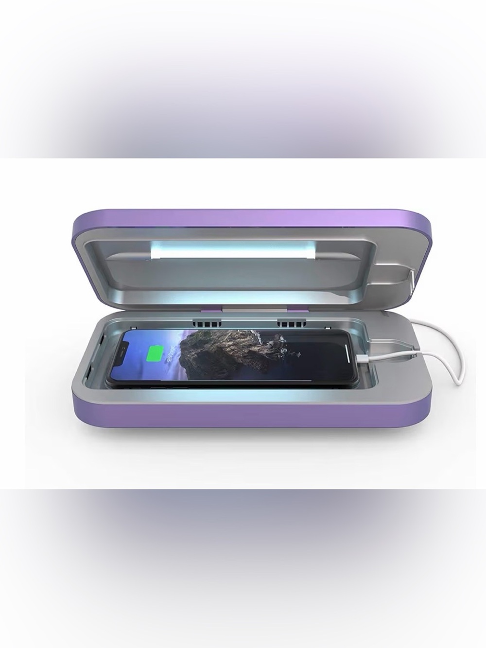 Phone Soap UV Phone Sanitizer Box in SILVER